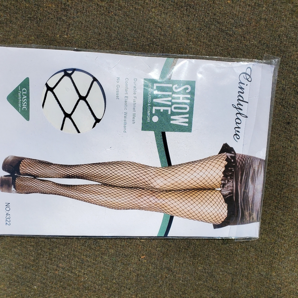 New Black Fishnet Pantyhose